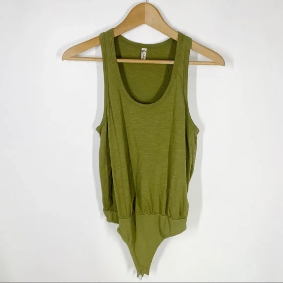 Intimately Free People Green Tank Bodysuit XS - Picture 4 of 5
